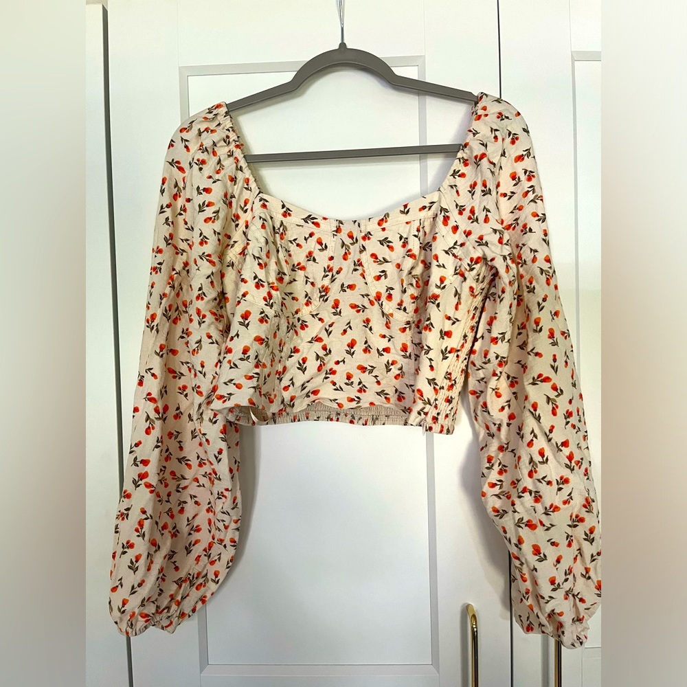 BCBGeneration peasant sleeve blouse